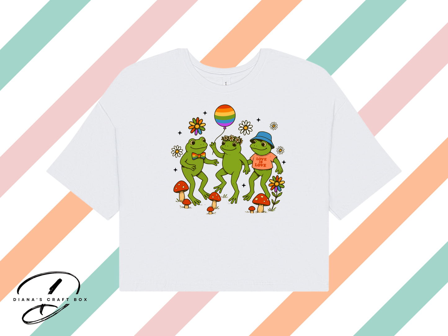 Pride Frogs Crop Top