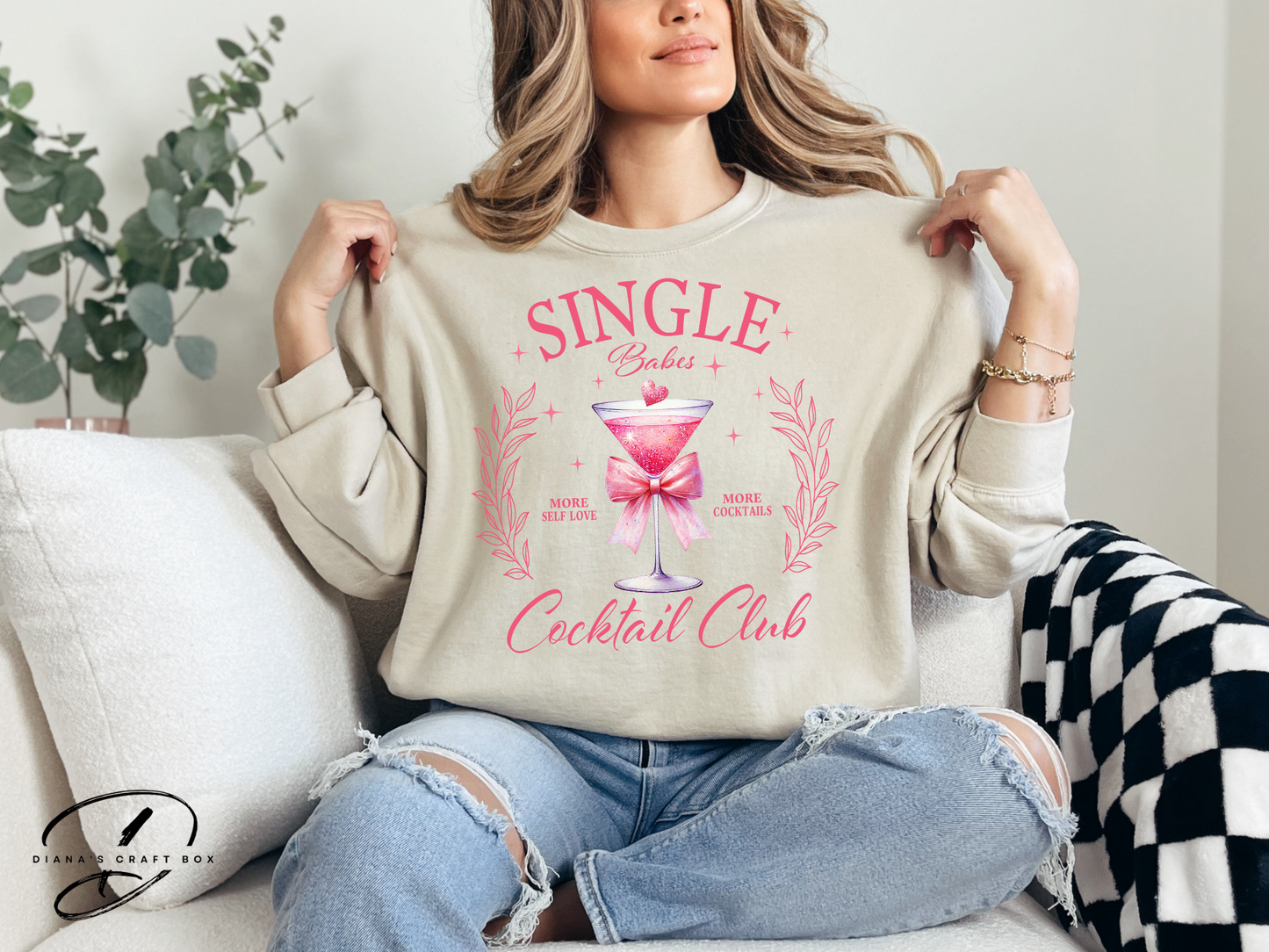 Single cocktail Club Sweatshirt