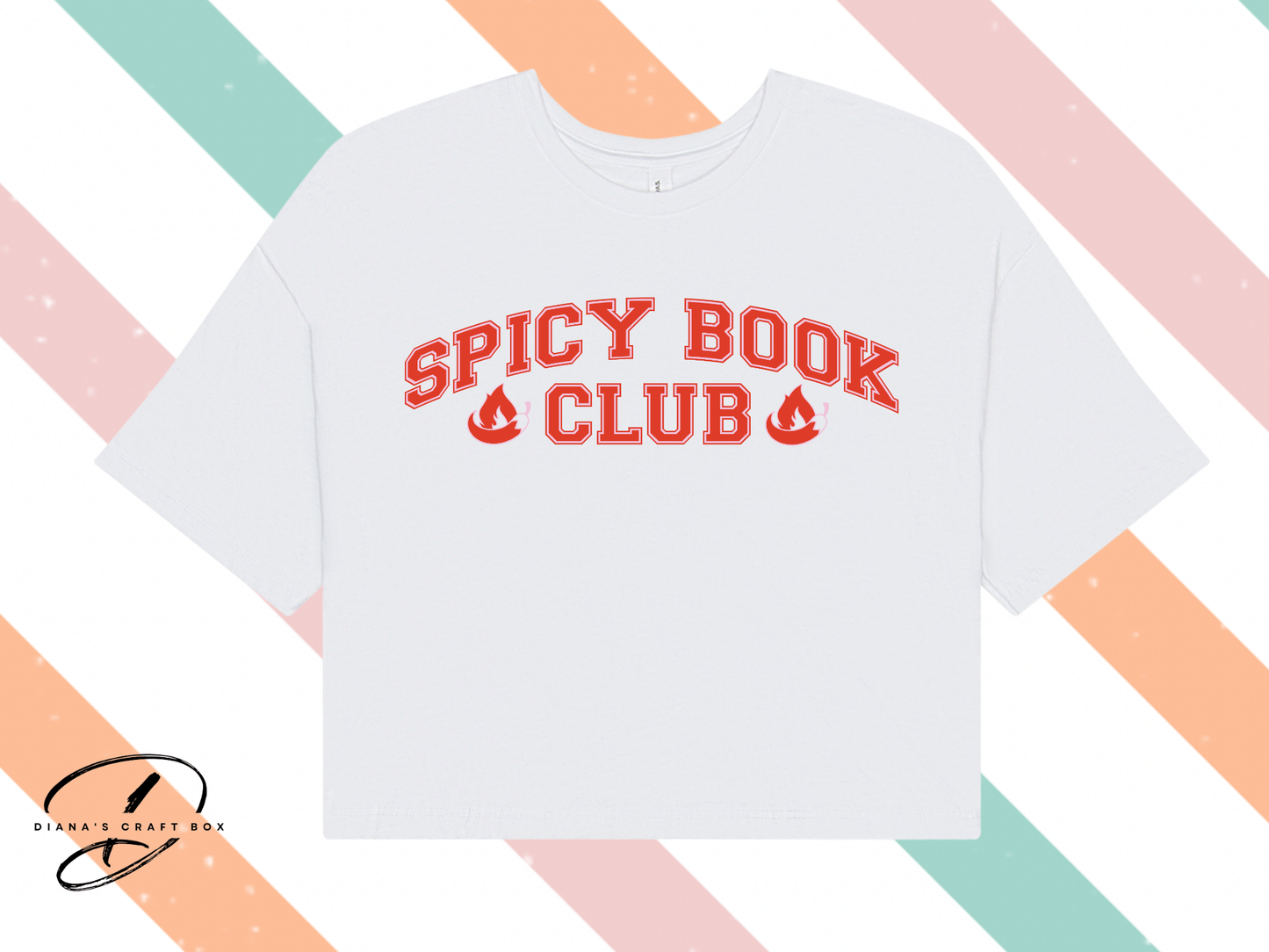 Spicy book club crop top
