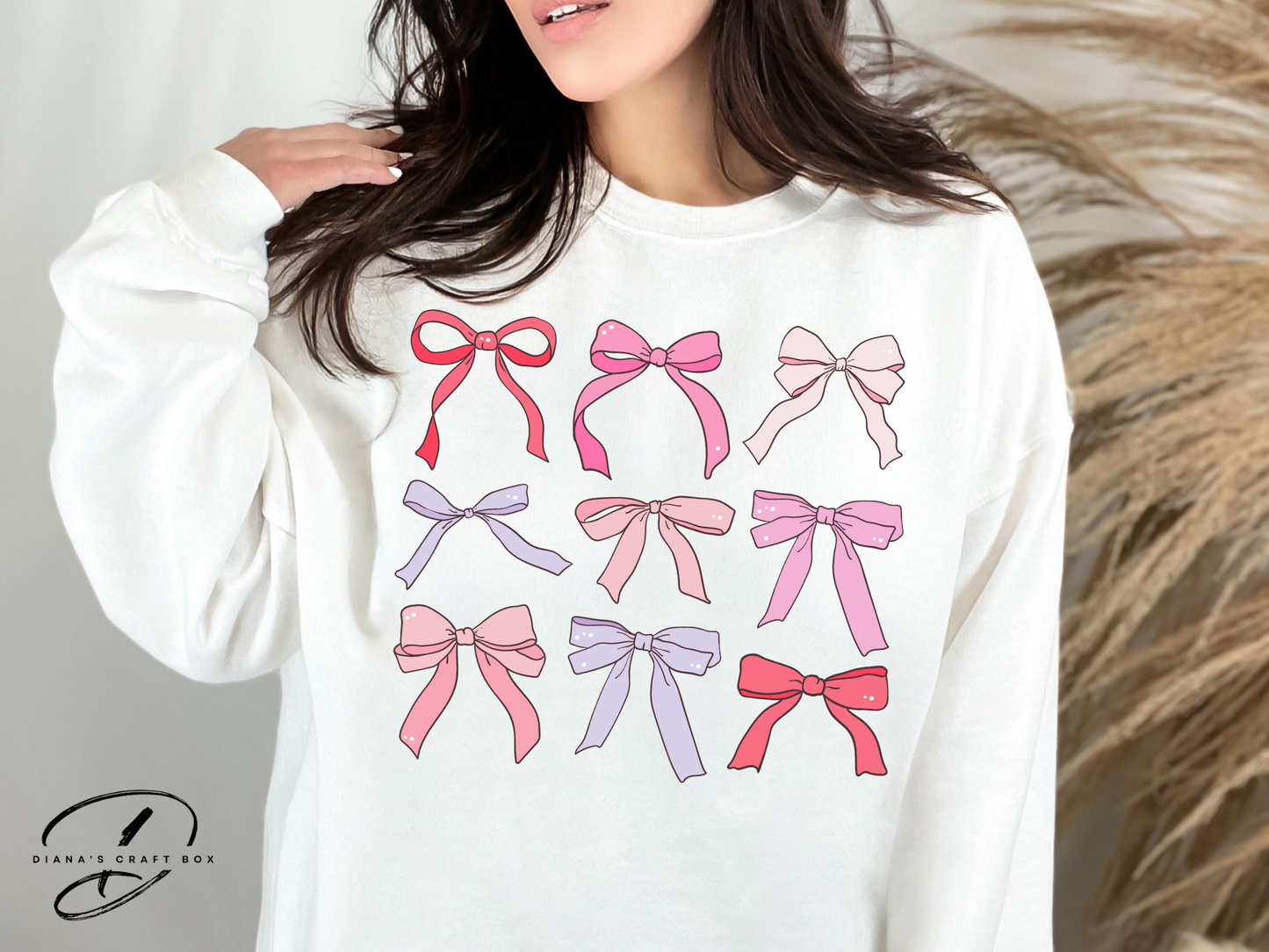 Pink Bow Sweatshirts