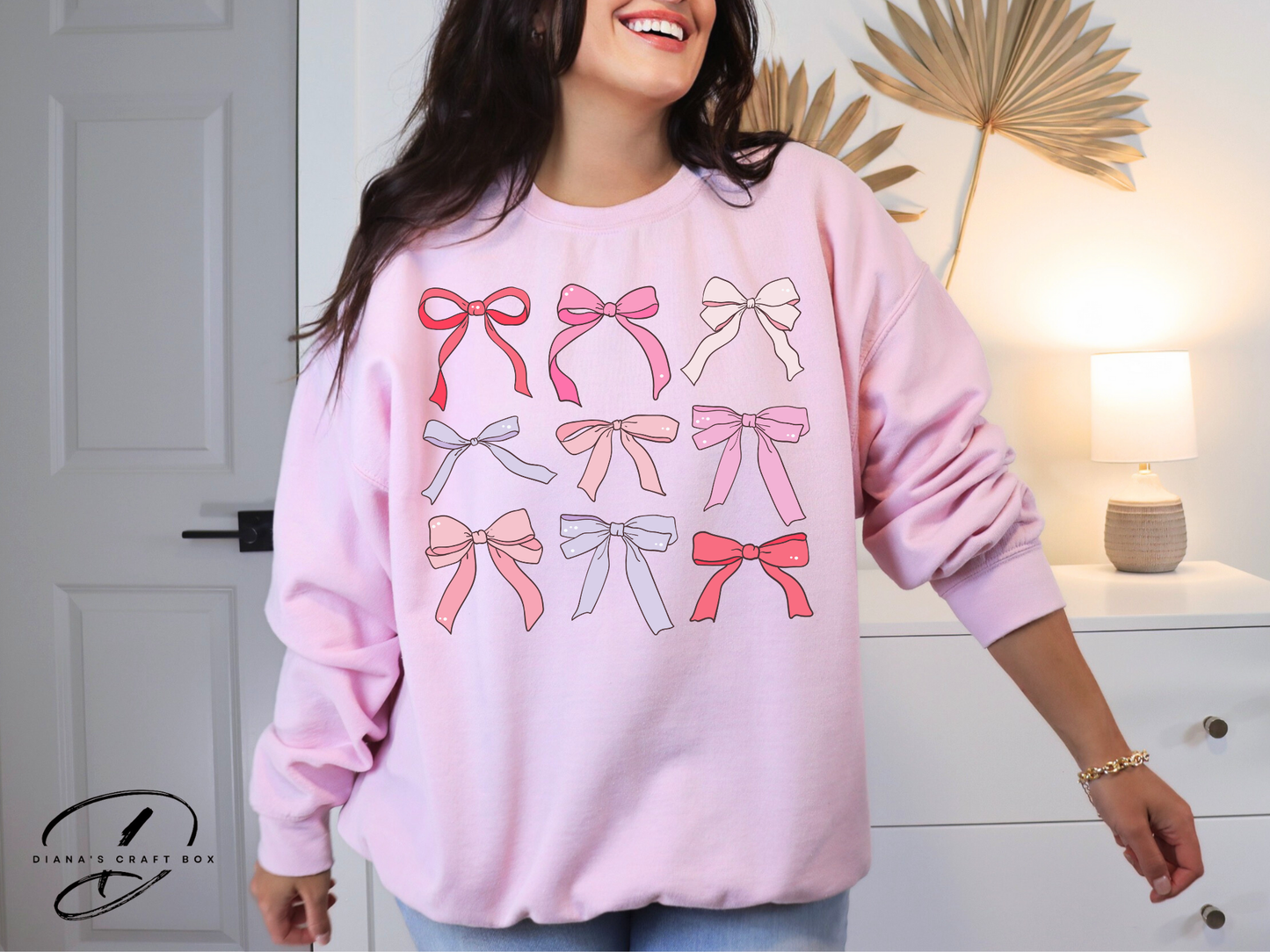 Pink Bow Sweatshirts