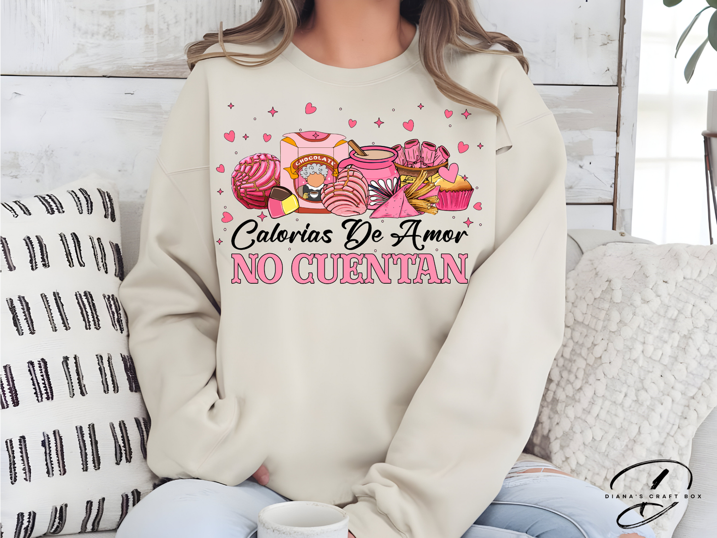 Calorias de amor no cuentan (abuelita) Sweatshirt