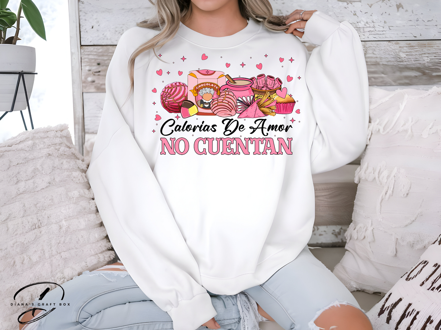Calorias de amor no cuentan (abuelita) Sweatshirt