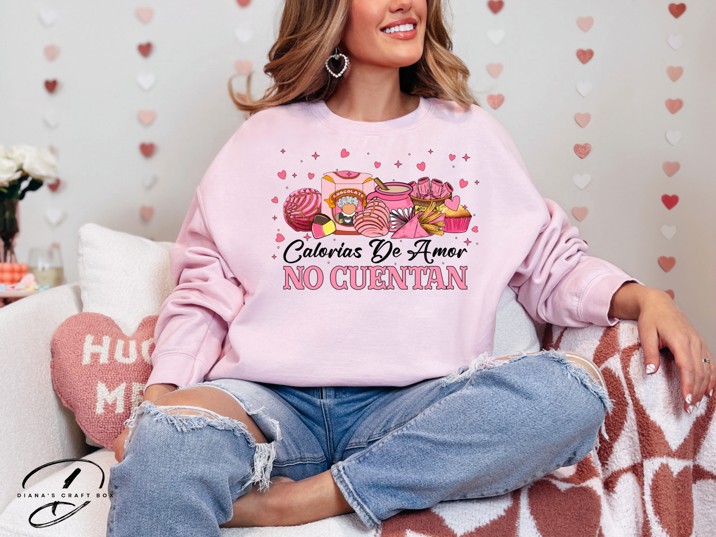 Calorias de amor no cuentan (abuelita) Sweatshirt