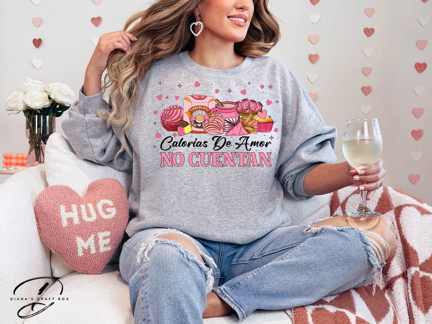 Calorias de amor no cuentan (abuelita) Sweatshirt