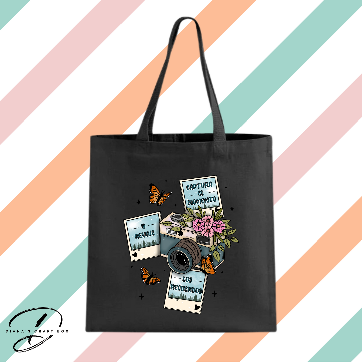 Capture el moments tote bag