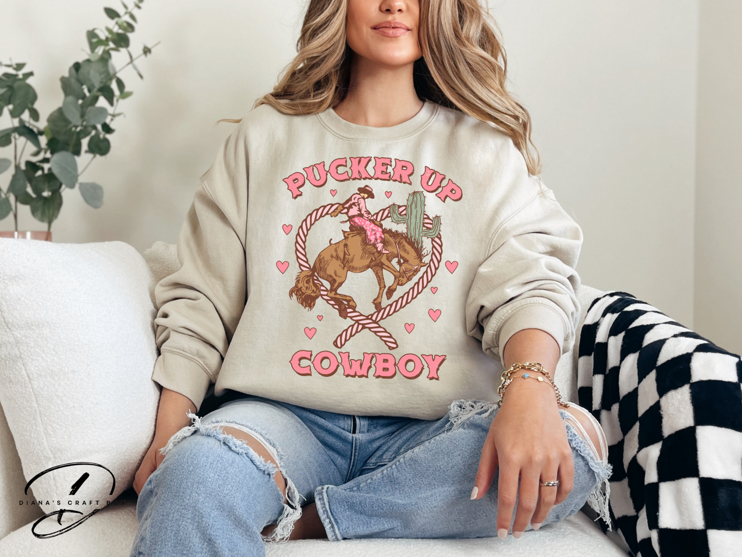 Pucker Up Cowboy Sweatshirt