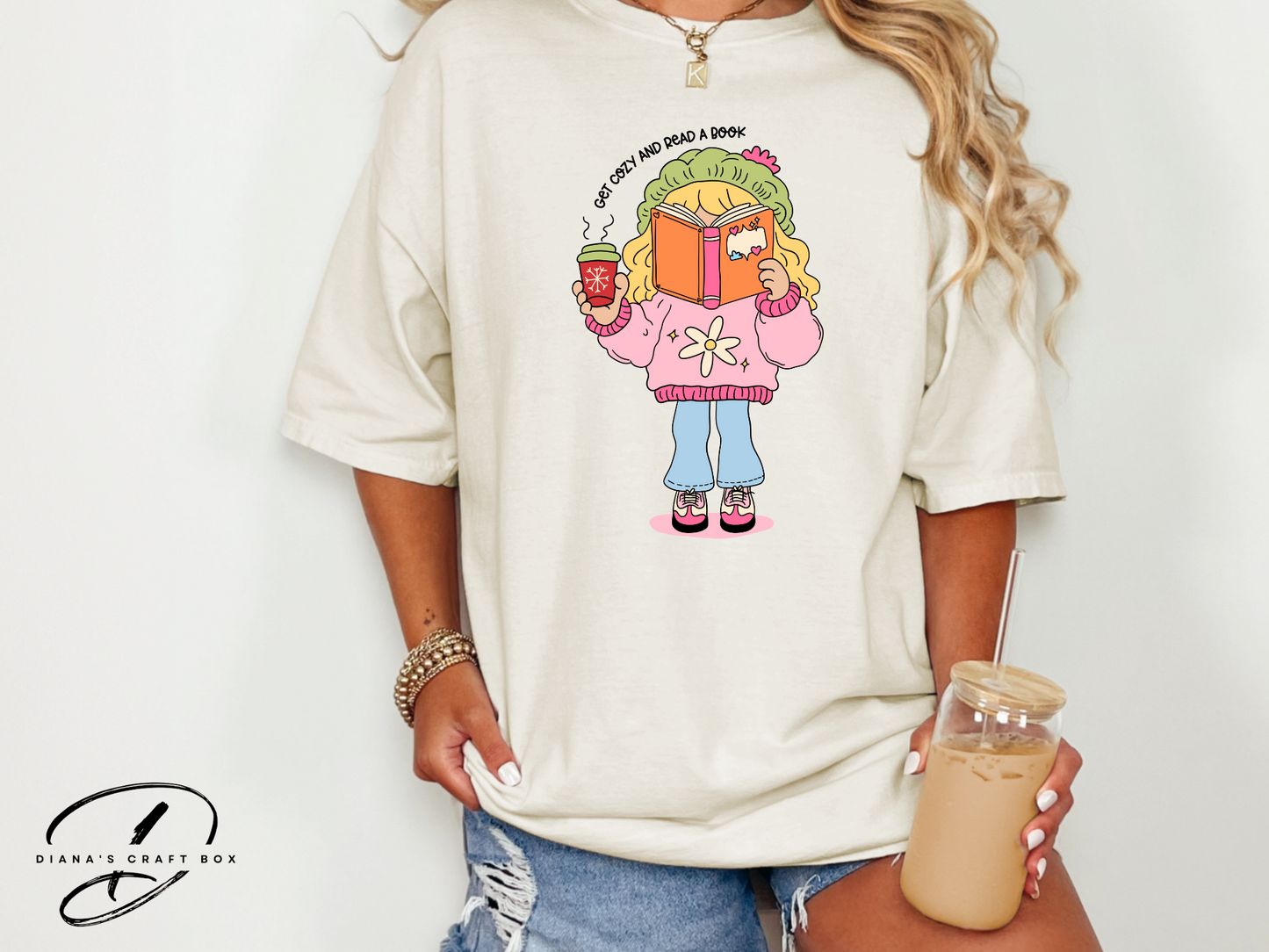 Get cozy and read a book Lizzie T-shirt