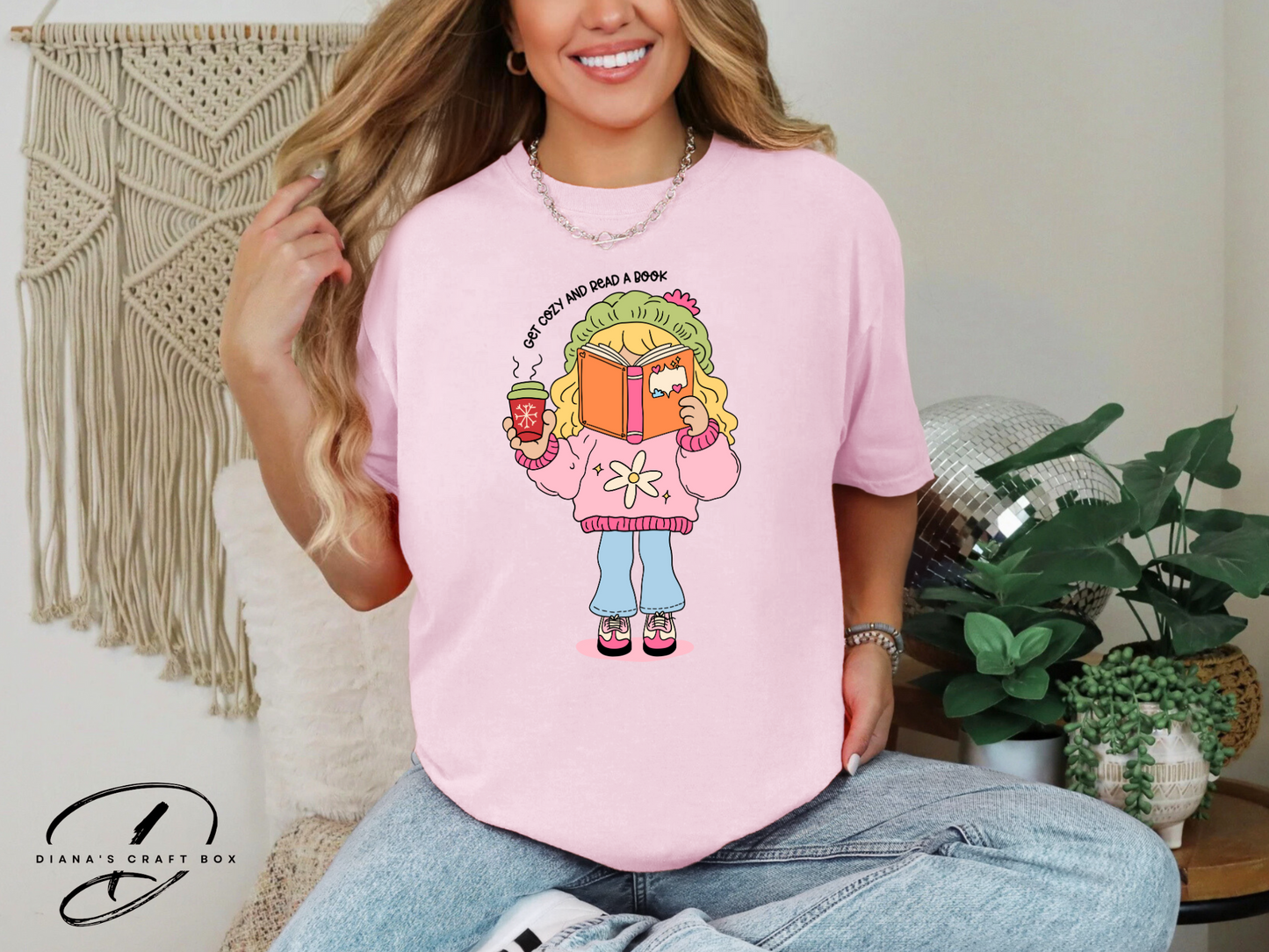 Get cozy and read a book Lizzie T-shirt