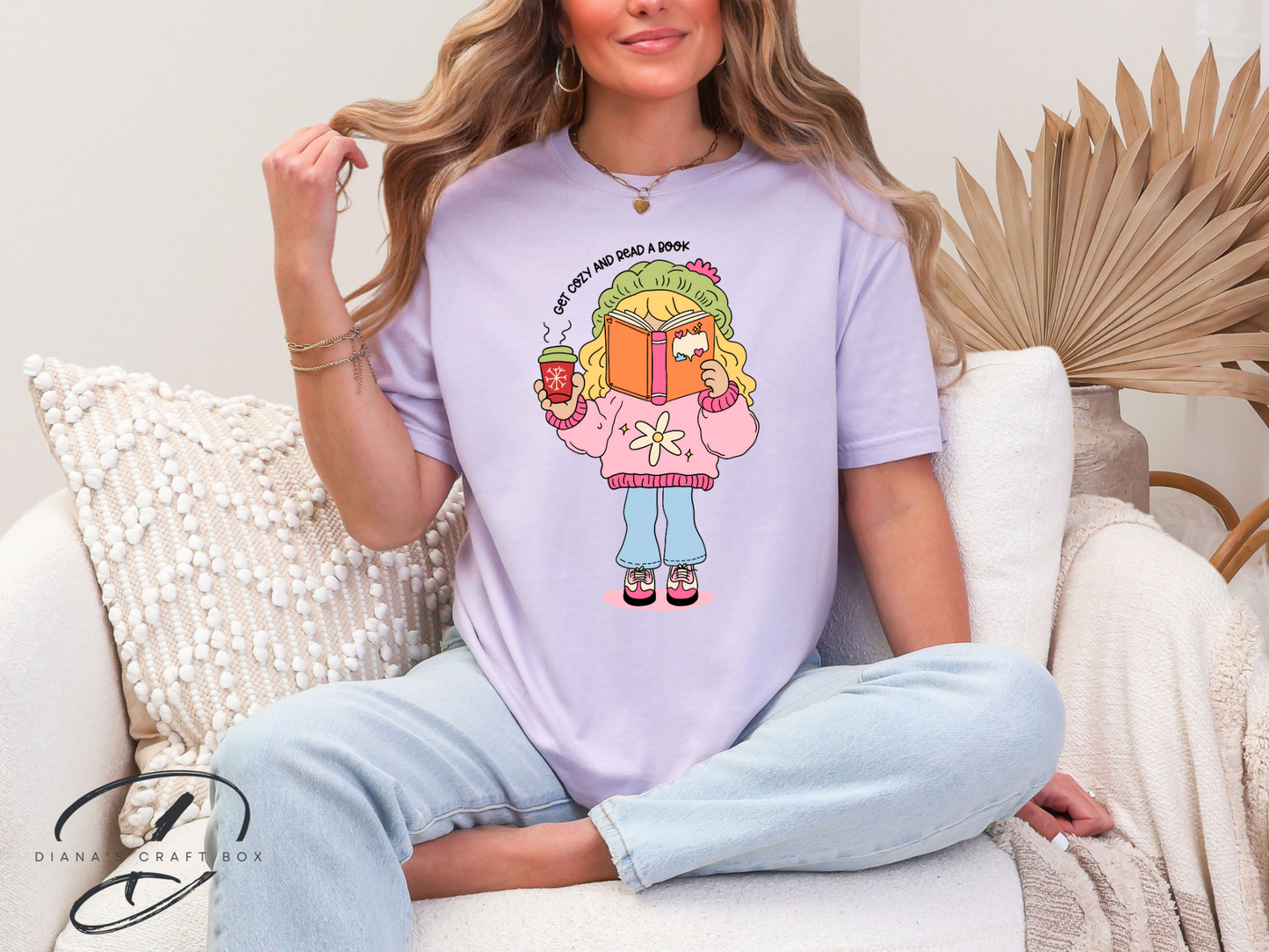 Get cozy and read a book Lizzie T-shirt