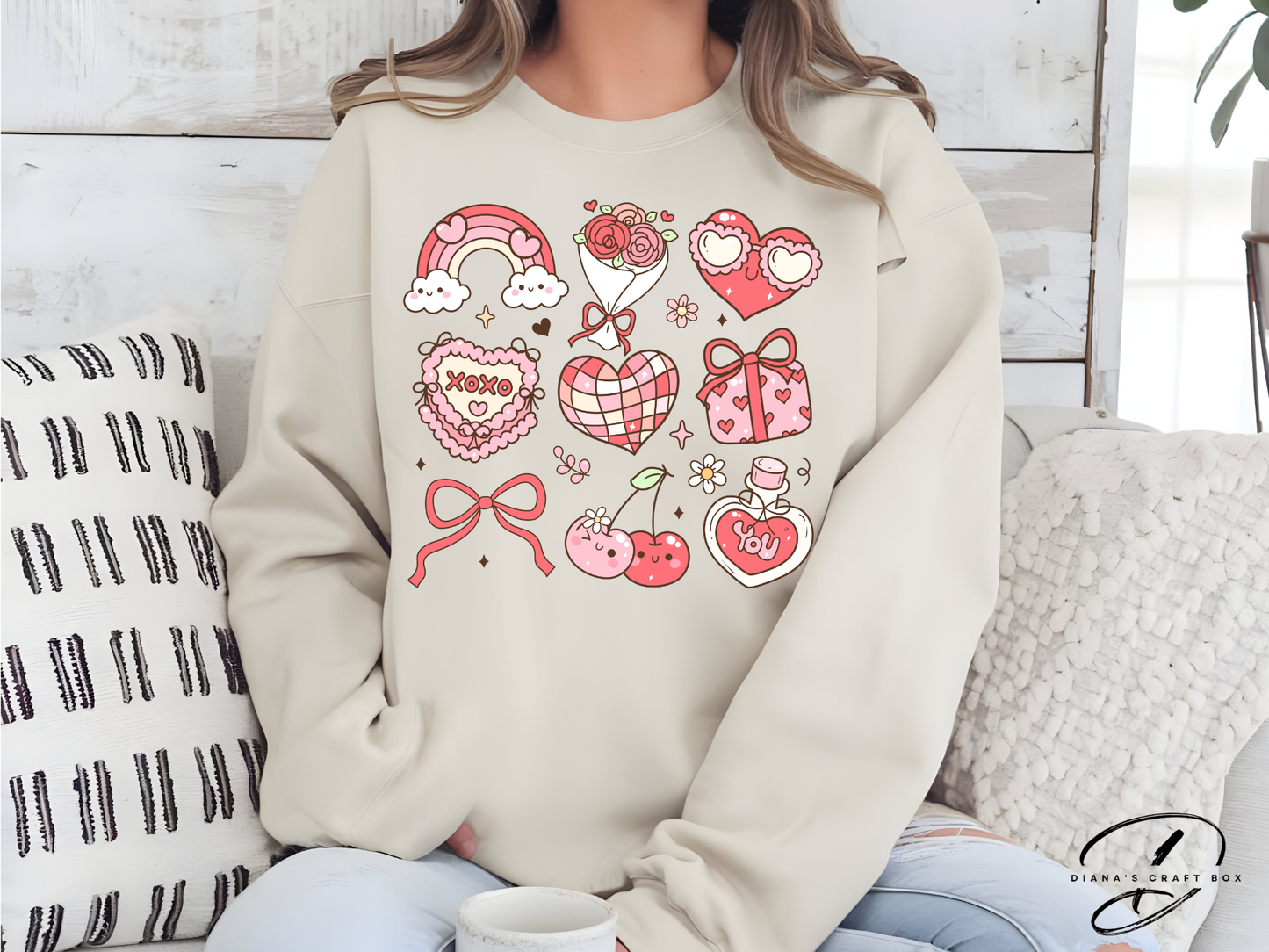 Valentines retro coquette Sweatshirt