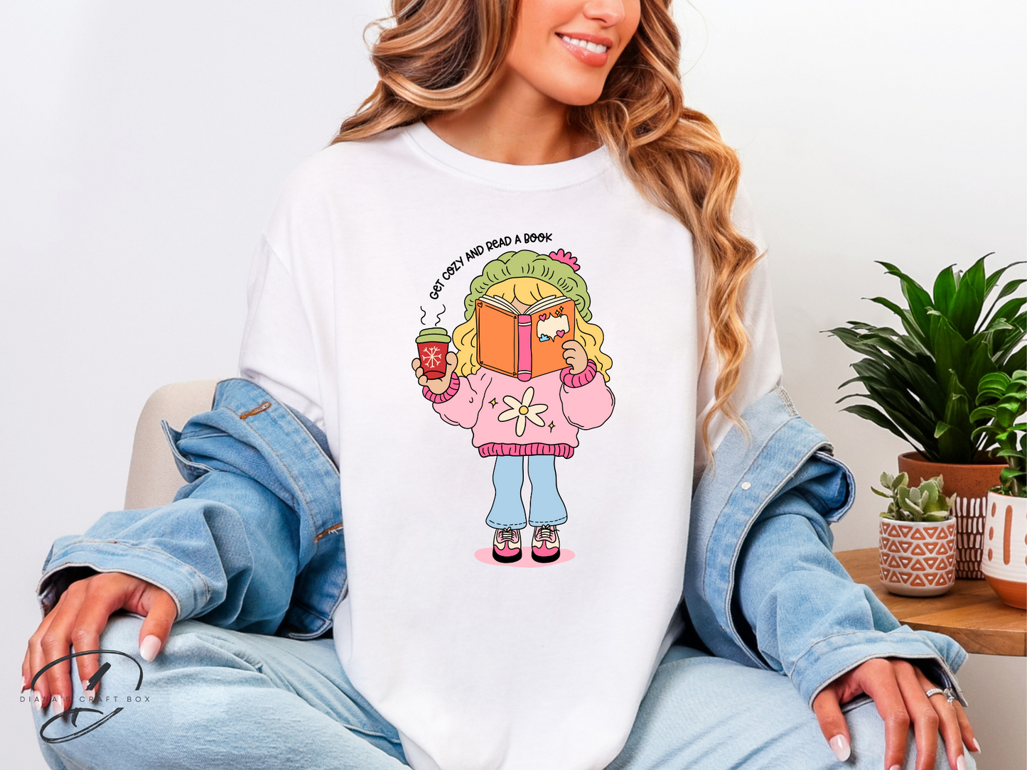 Get cozy and read a book Lizzie T-shirt