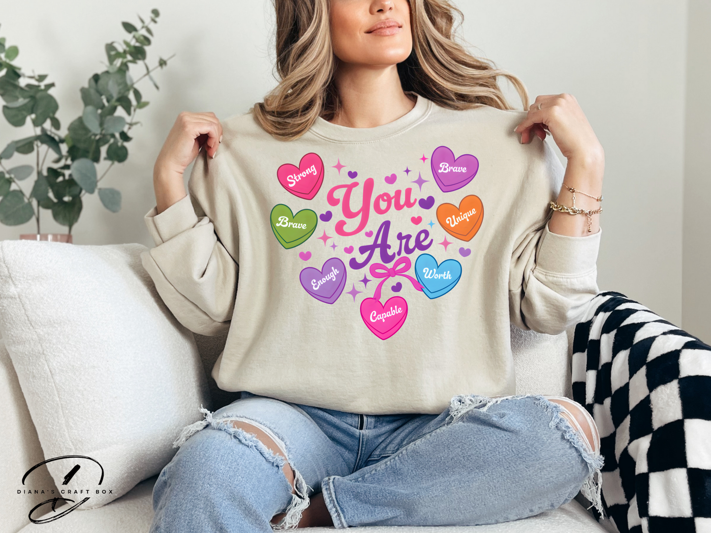 You are strong, capable, brave Sweatshirt
