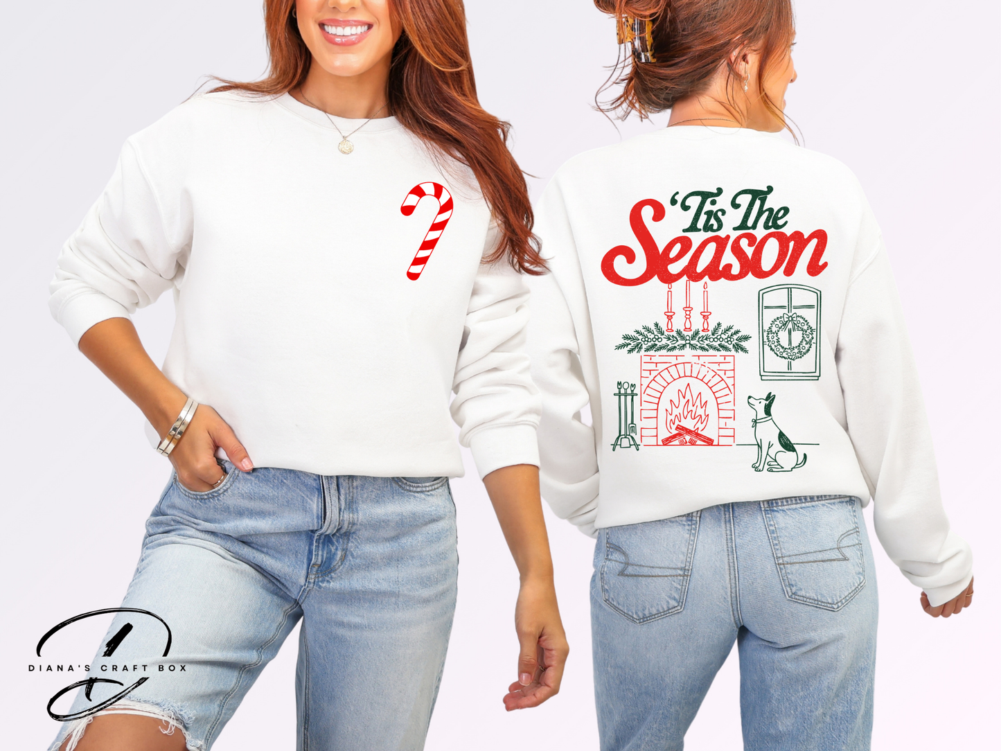 Candy Cane Tis the season Sweatshirt