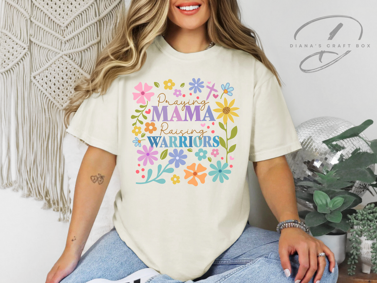 MAMA raising warriors T-shirt