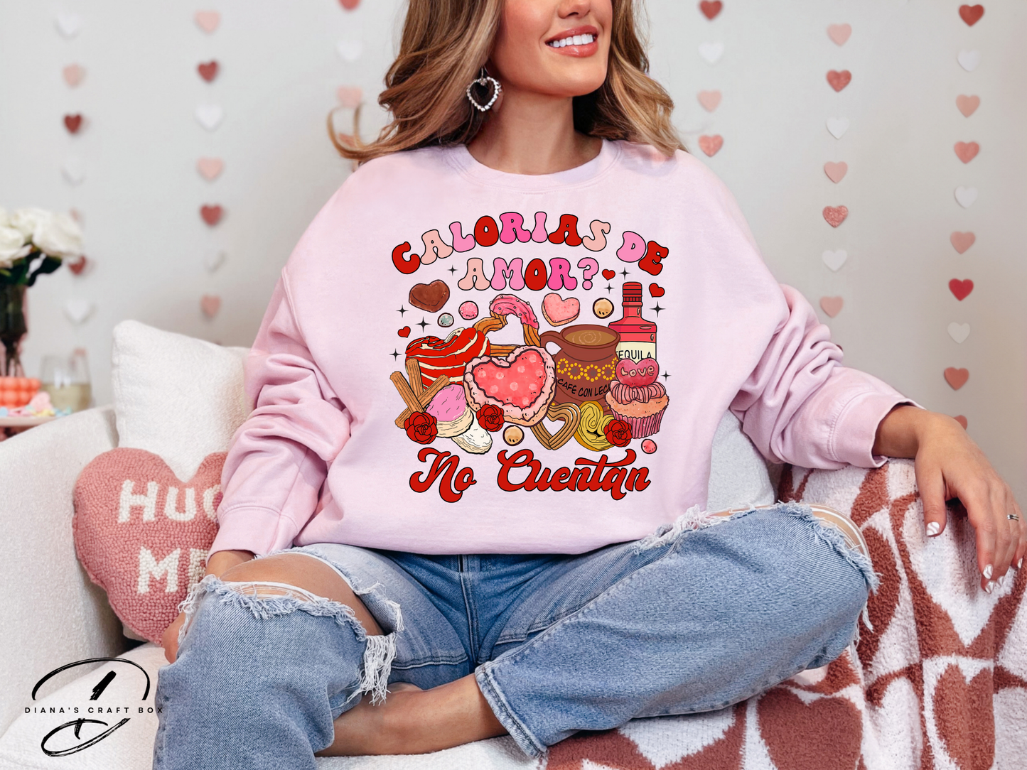 Calorias de amor no cuentan Sweatshirt