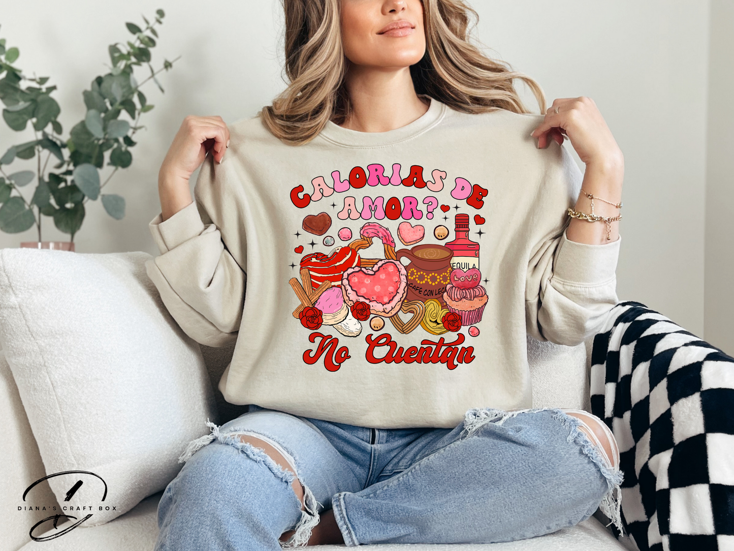 Calorias de amor no cuentan Sweatshirt