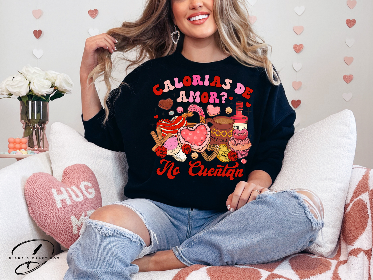 Calorias de amor no cuentan Sweatshirt