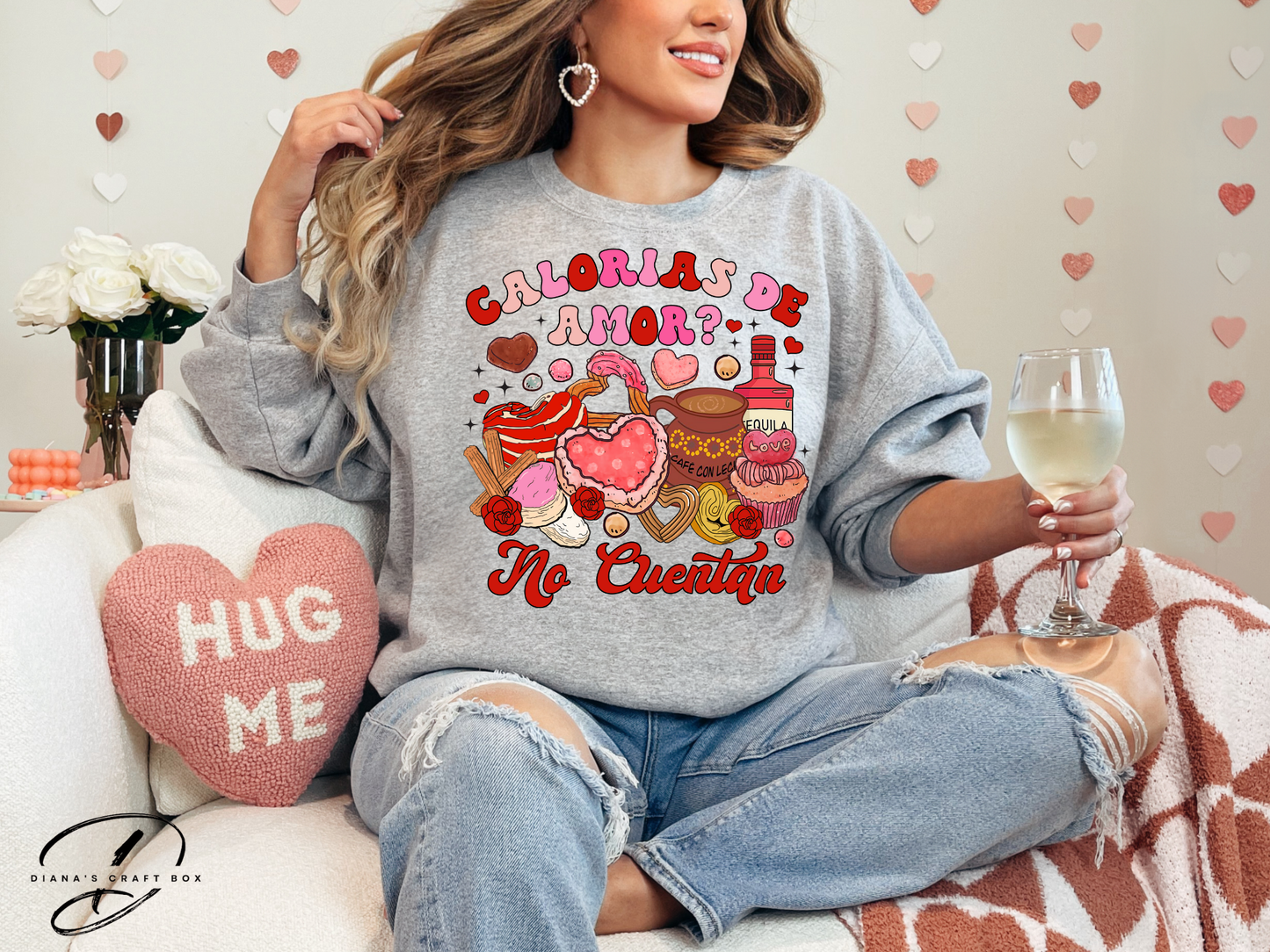 Calorias de amor no cuentan Sweatshirt