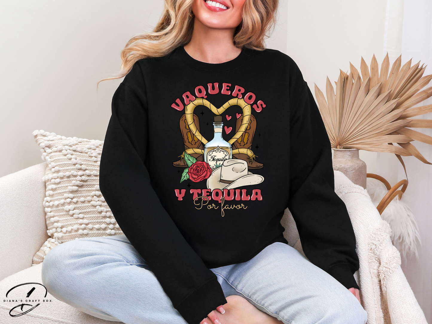 Vaqueros y tequila Sweatshirt