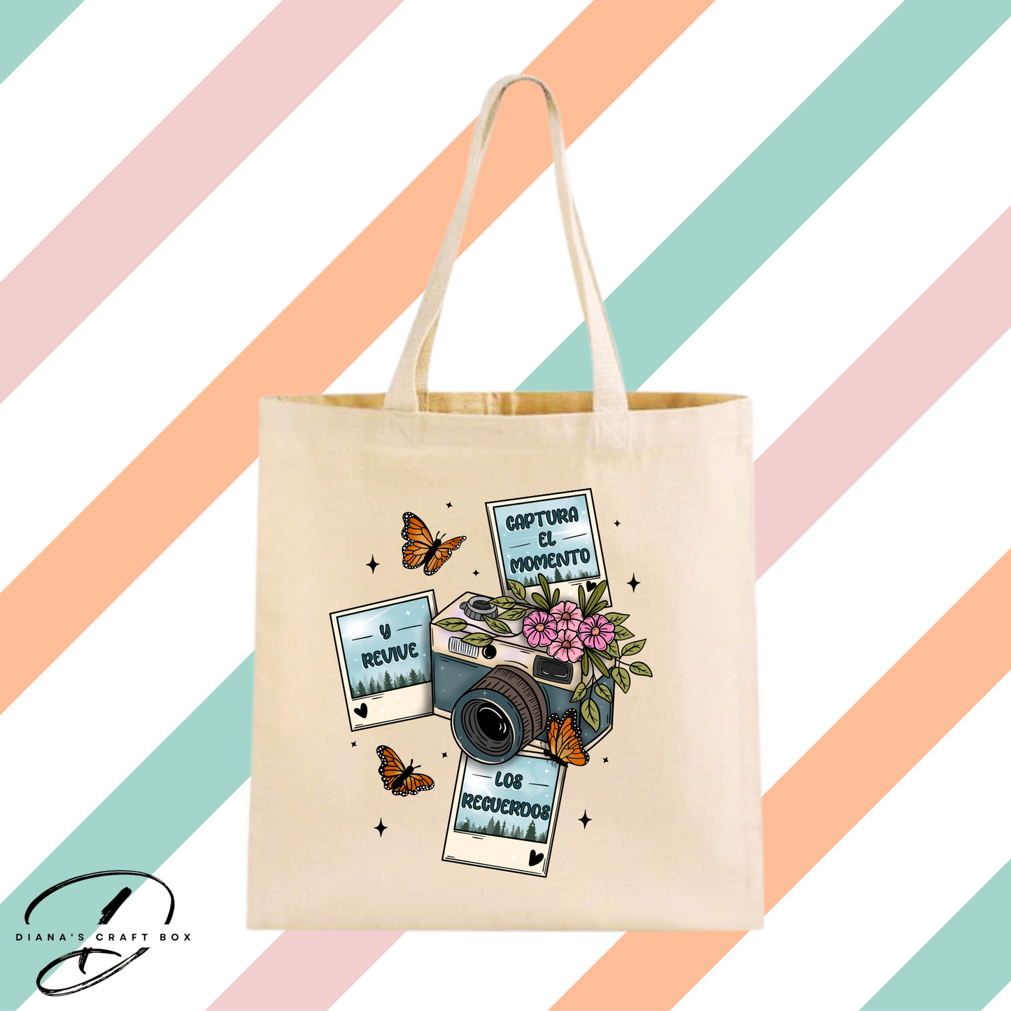 Capture el moments tote bag