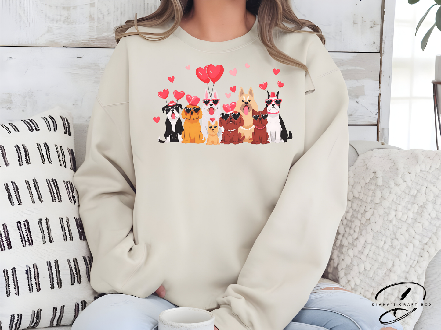 Doggy Valentines Sweatshirt
