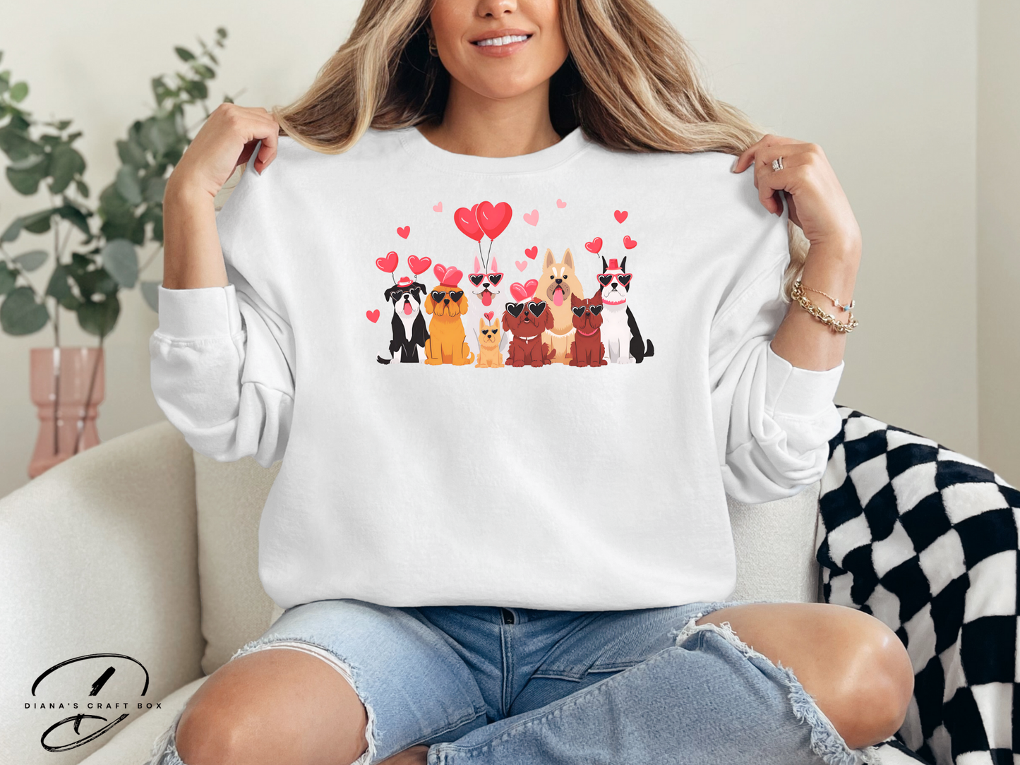 Doggy Valentines Sweatshirt
