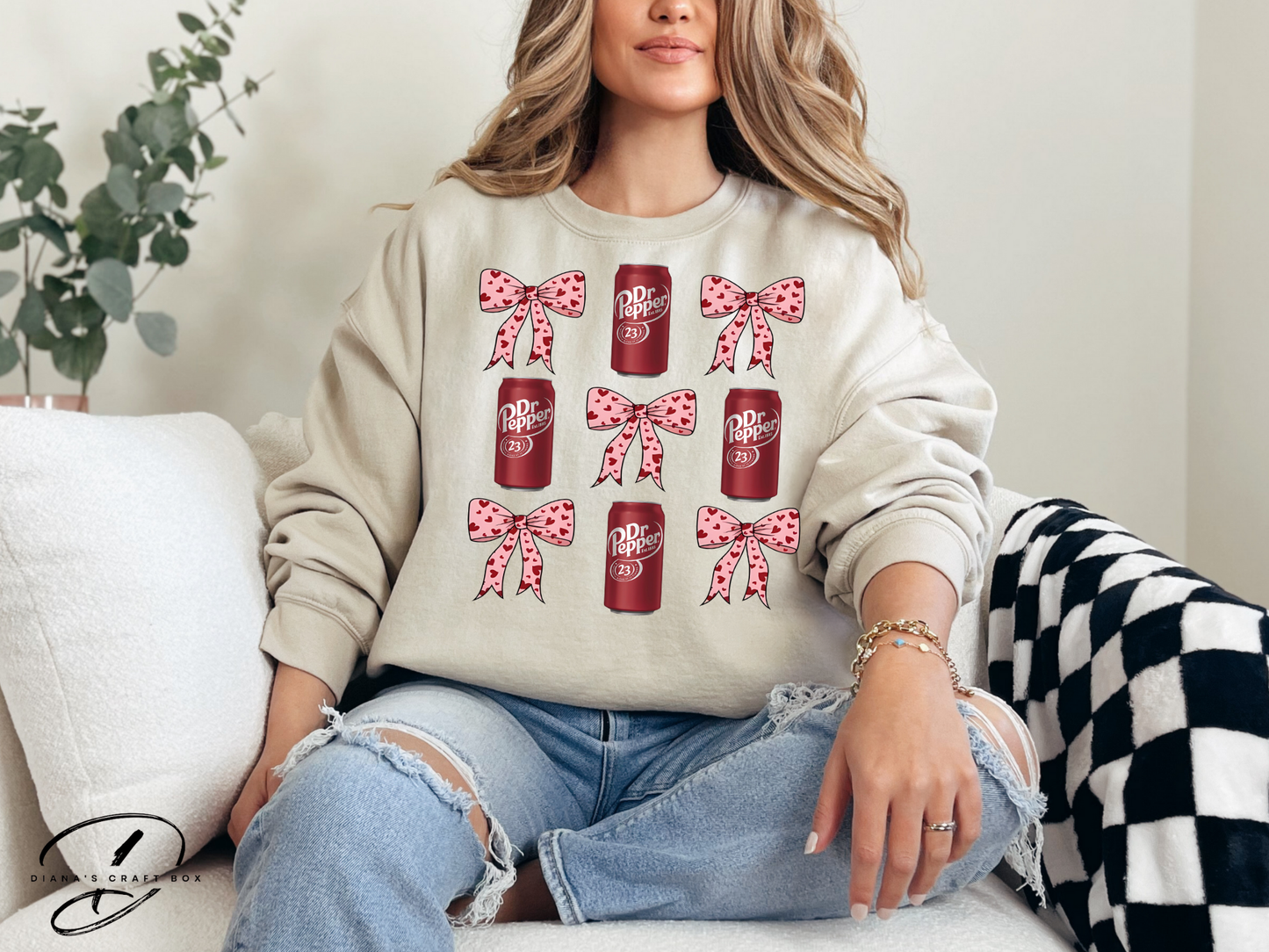 Dr. P and bows Sweatshirt