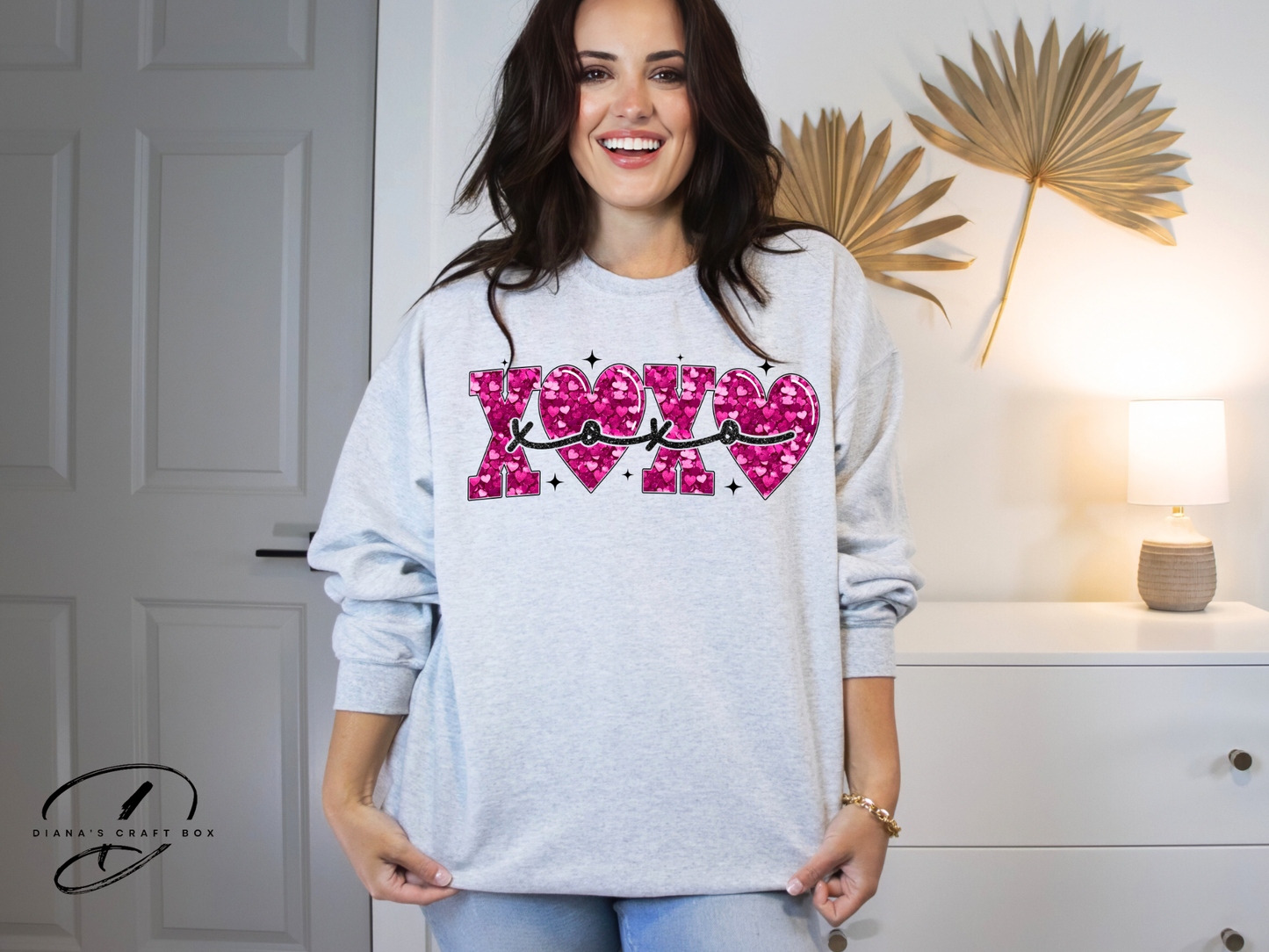 XOXO Pink glitter Sweatshirt