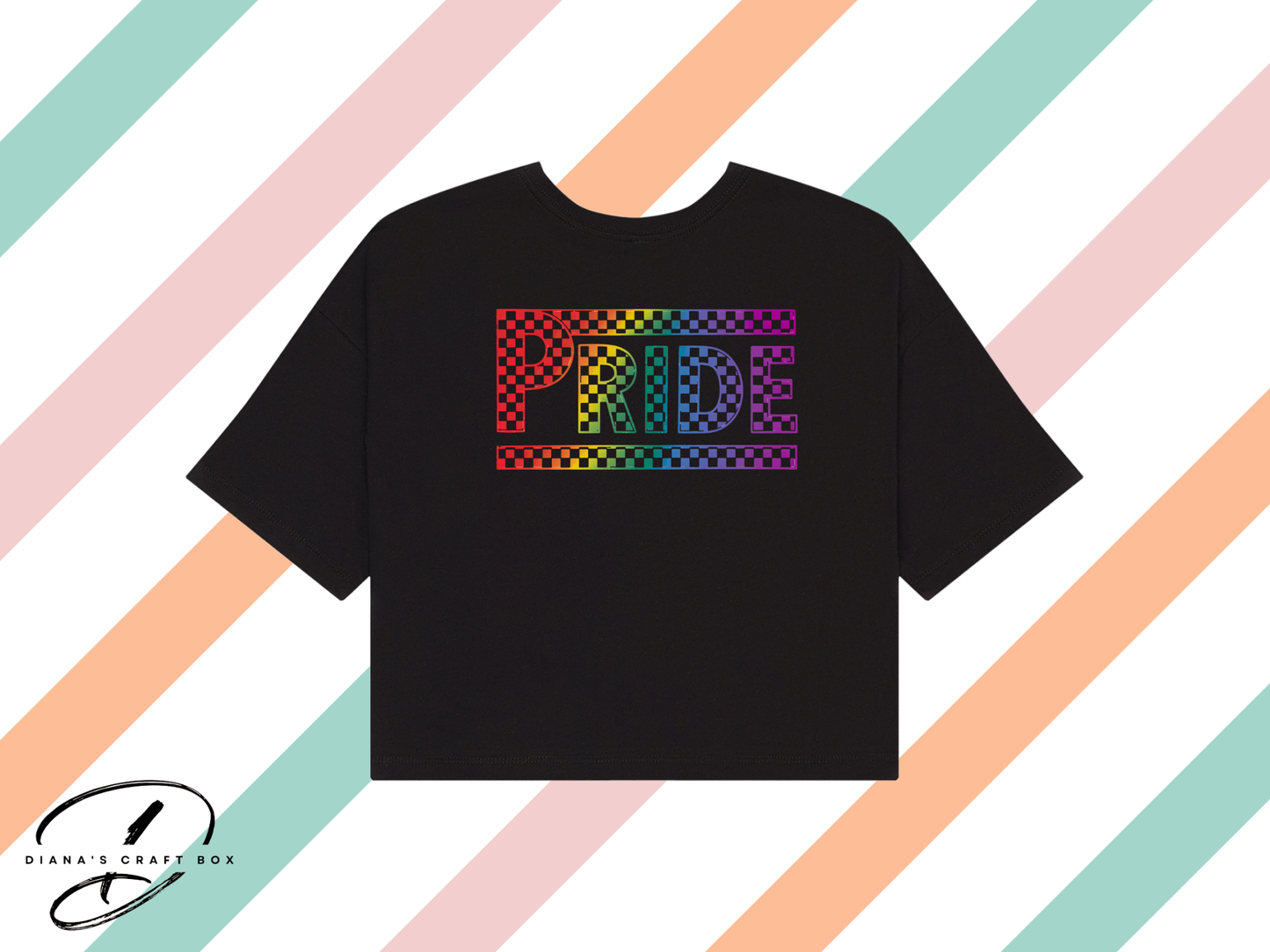 Checkered Pride Crop Top