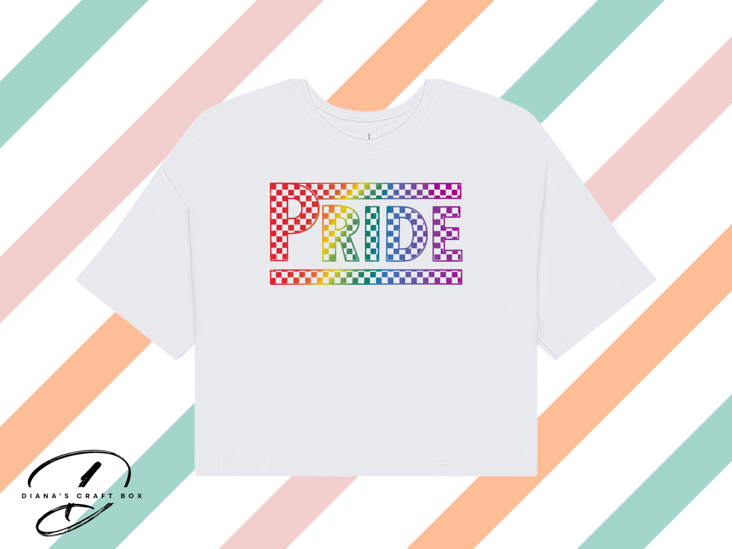Checkered Pride Crop Top