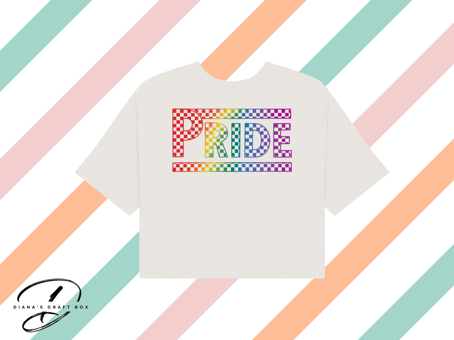 Checkered Pride Crop Top