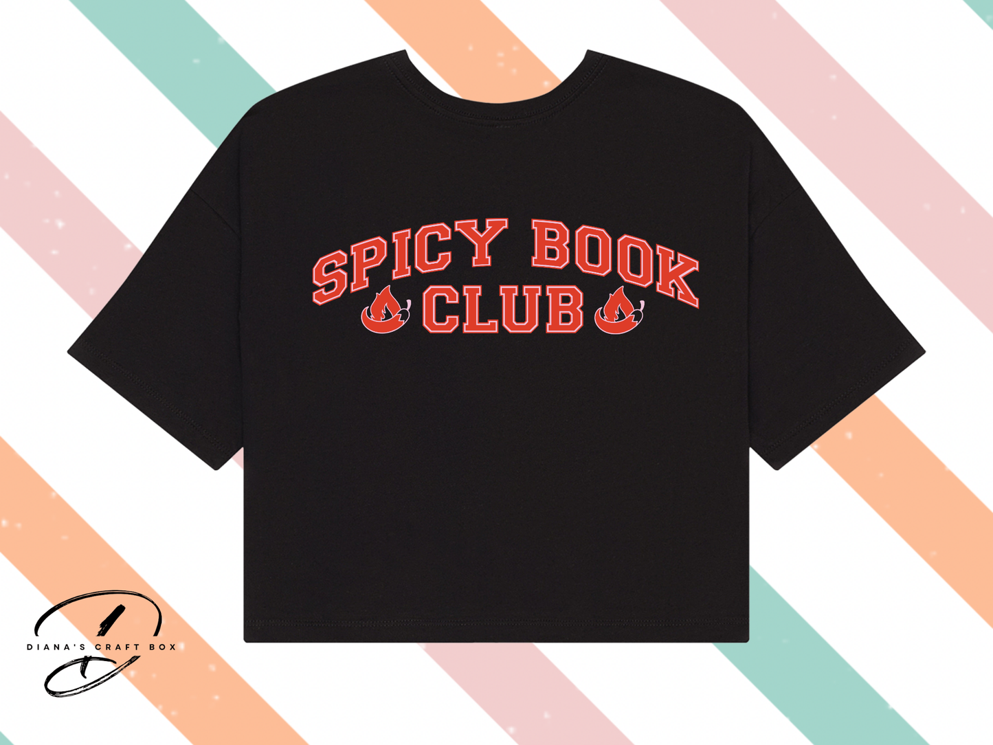 Spicy book club crop top