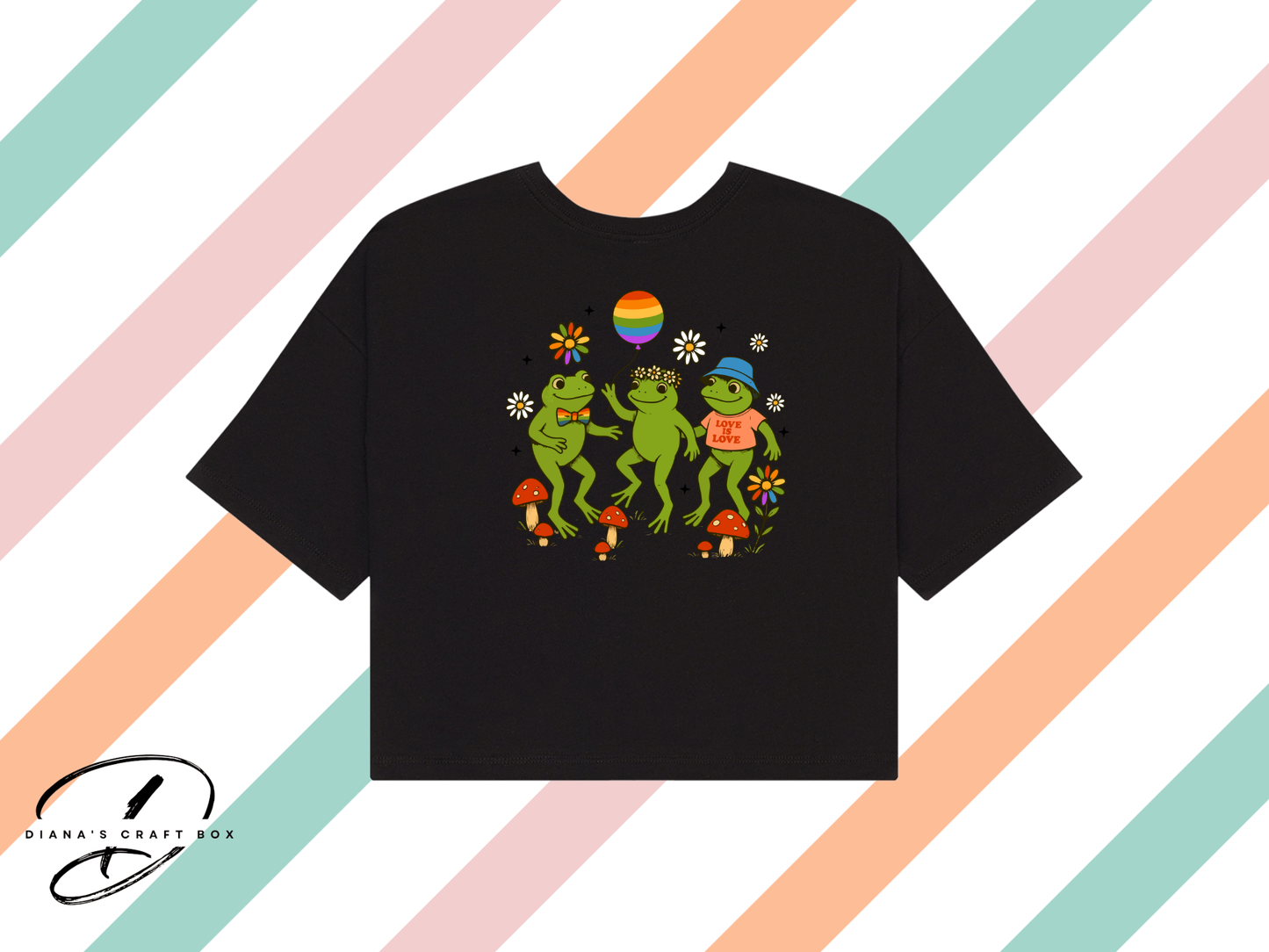 Pride Frogs Crop Top
