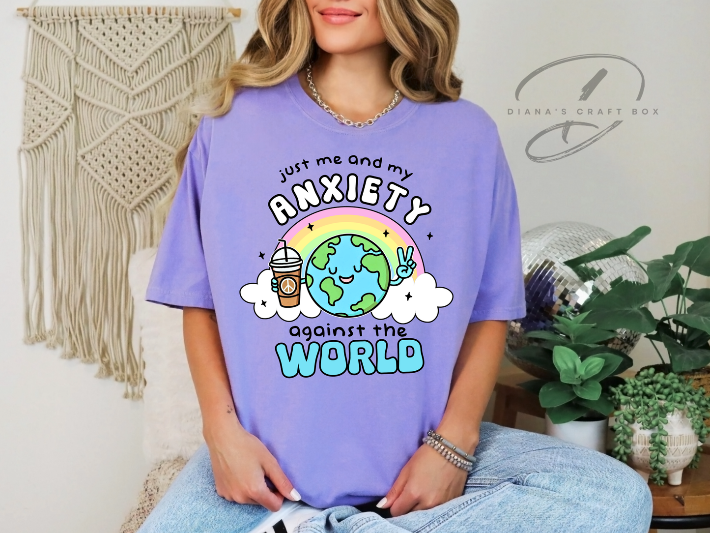 Just me and my anxiety against the world T-shirt