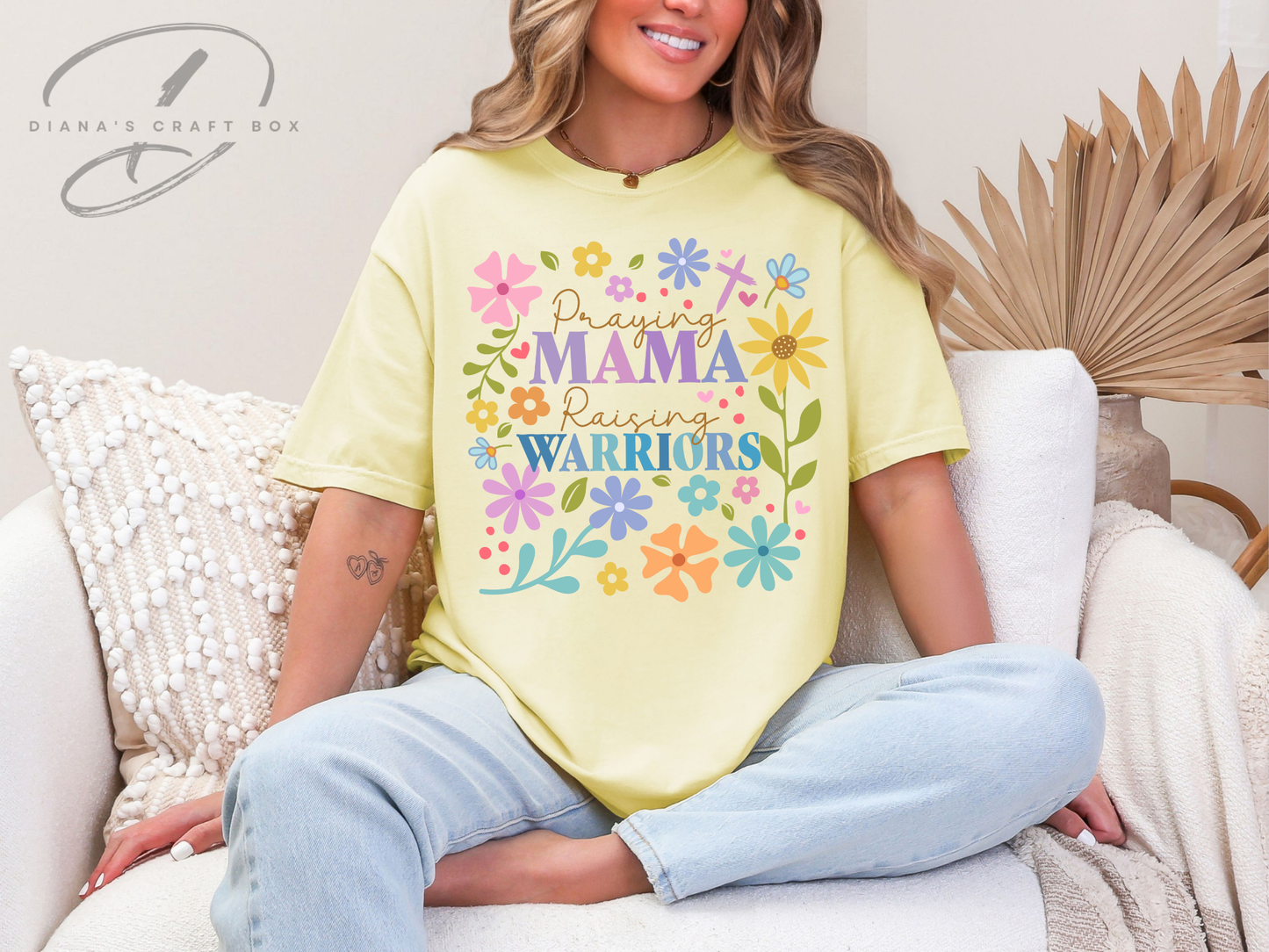 MAMA raising warriors T-shirt