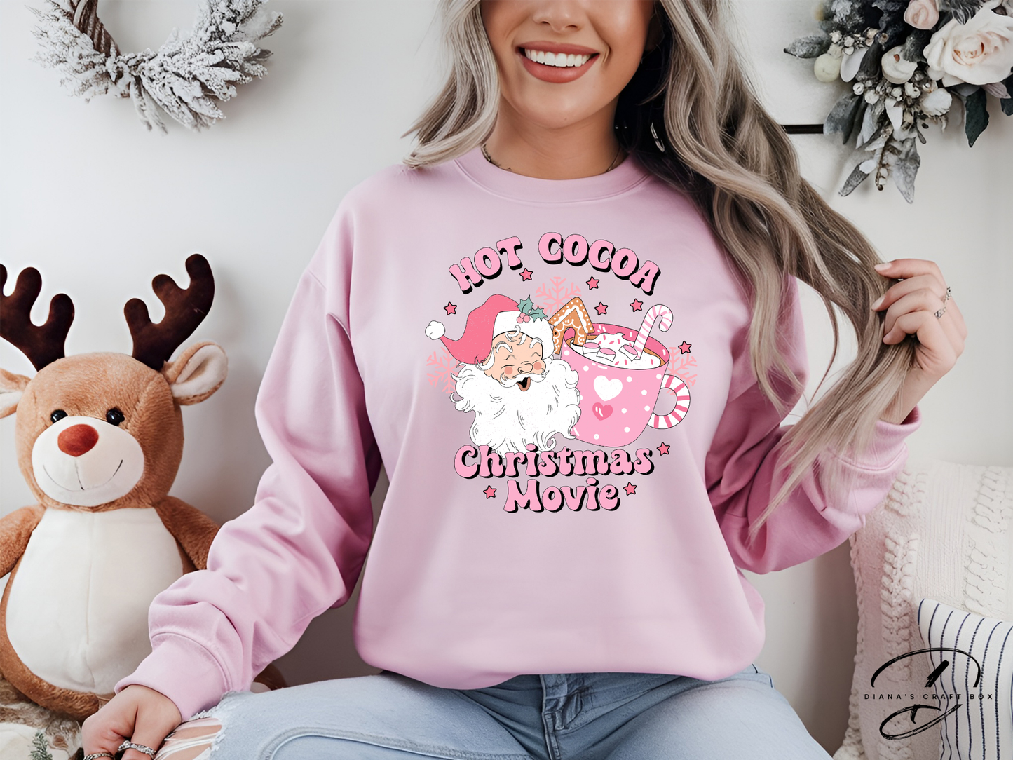 Hot cocoa and Christmas Movies Sweatshirt