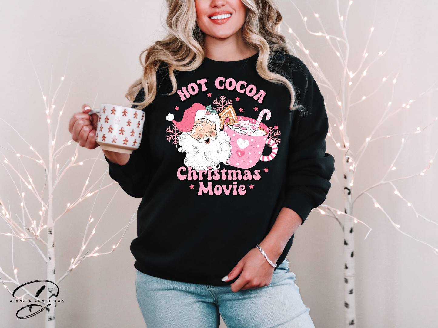 Hot cocoa and Christmas Movies Sweatshirt