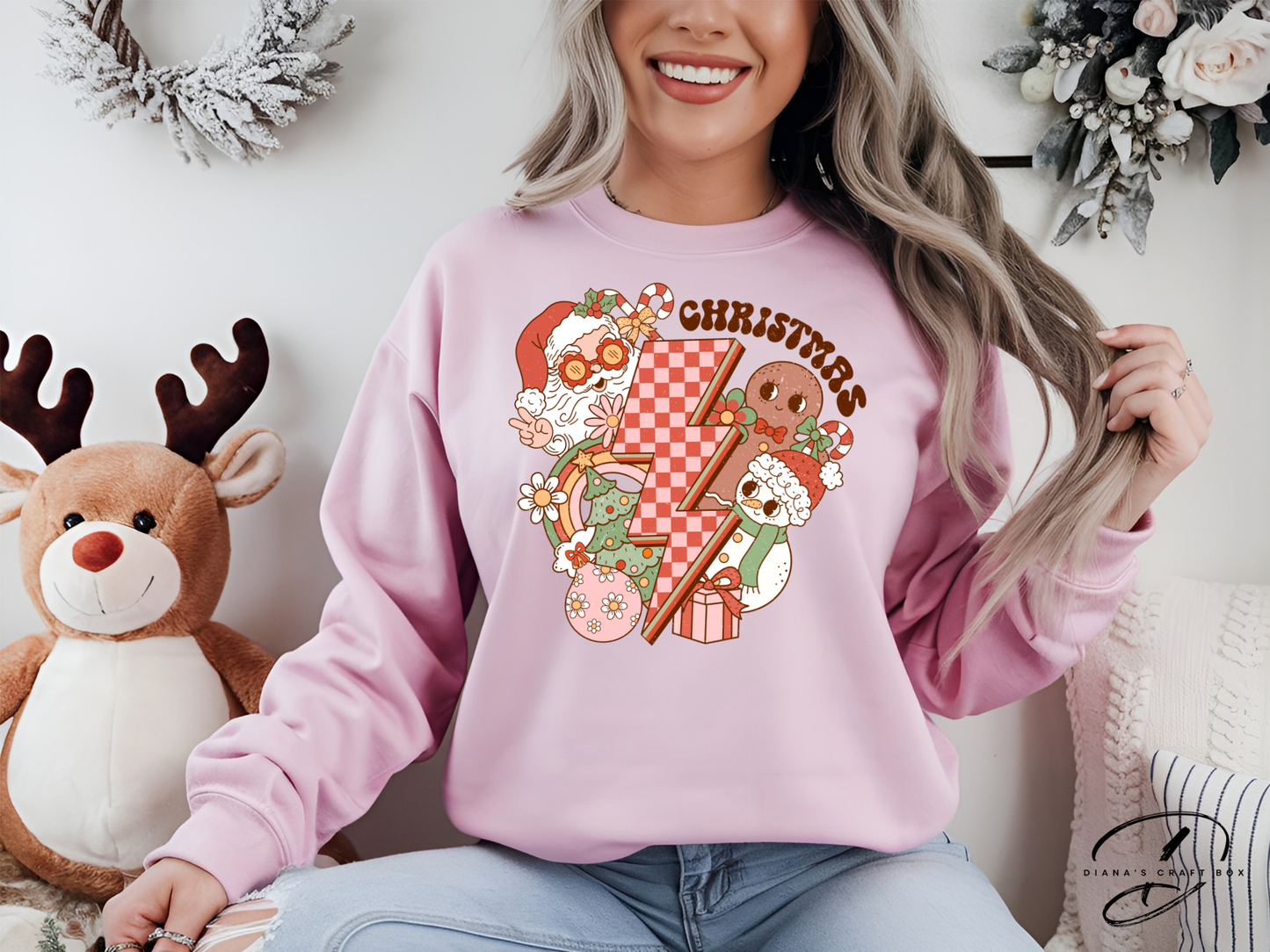 Christmas Retro Vibes Sweatshirt