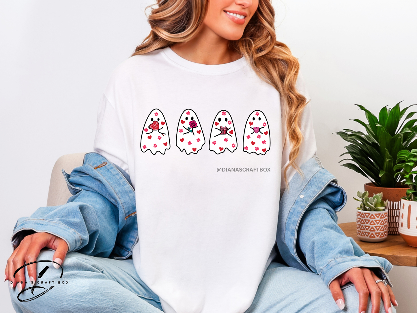 Valentines Ghost Tshirt