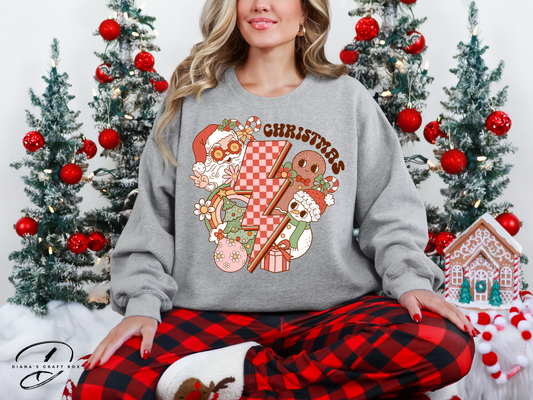 Christmas Retro Vibes Sweatshirt