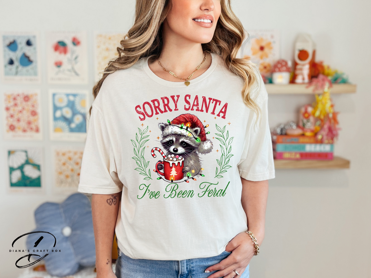 Sorry Santa I've been feral T-shirt