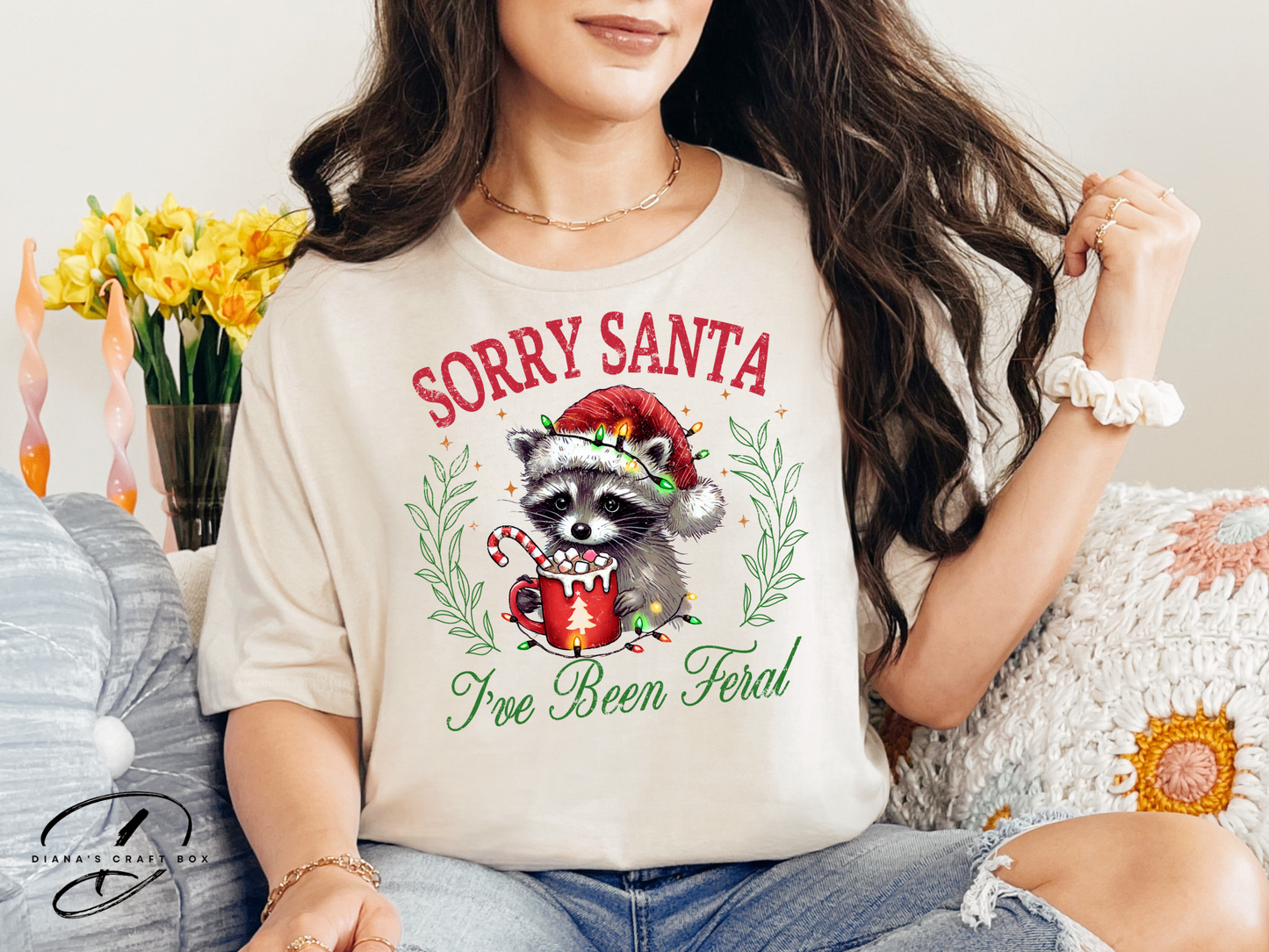 Sorry Santa I've been feral T-shirt