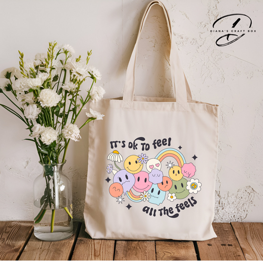 It's ok to feel all the feels Tote Bag