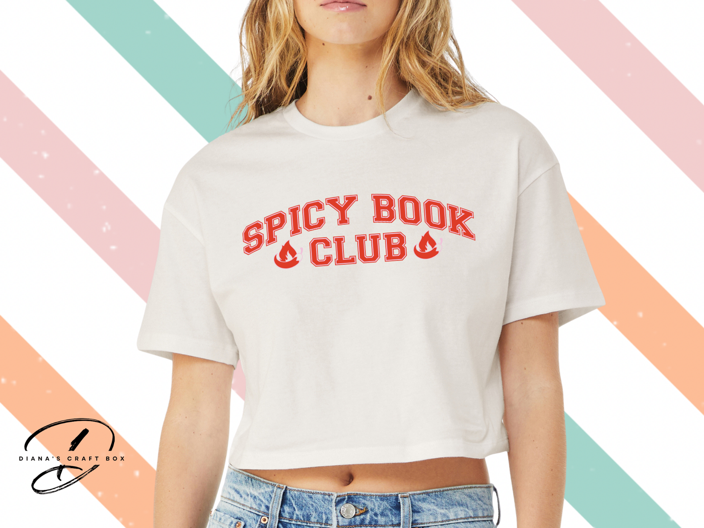 Spicy book club crop top