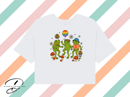 Pride Frogs Crop Top