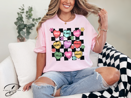 Spanish valentines conversation T-shirt