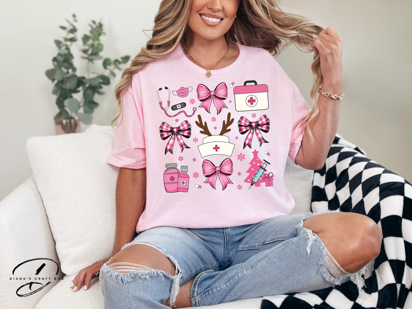 Pink Coquette Healthcare T-shirt