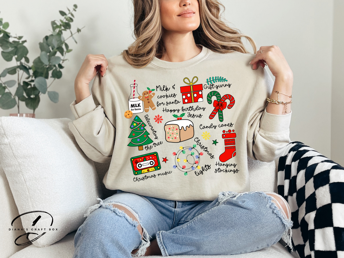 Classic Christmas Coquette Sweatshirt