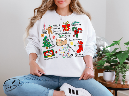 Classic Christmas Coquette Sweatshirt